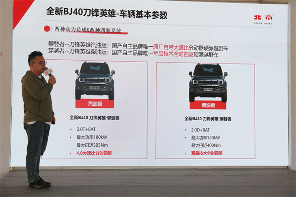 全新BJ40刀锋英雄版乌鲁木齐区域市场霸气登场